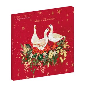 Julekort Ling Design 8 kort 2 designs Rd